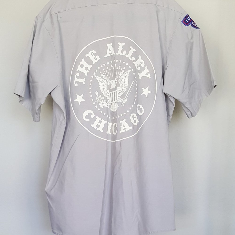 THE ALLEY CHICAGO Work Shirt Unisex S/S With Embellishments L@@K